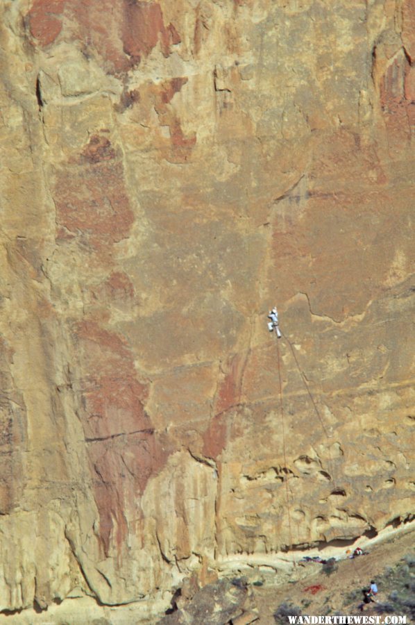 Climber at Smith Rock, Oregon