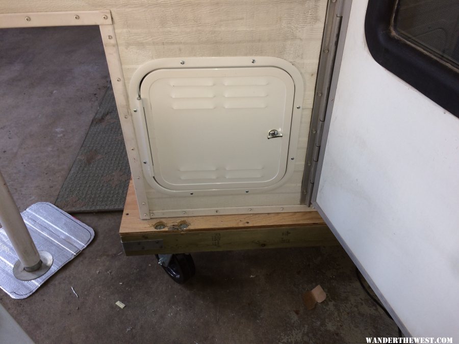 closed propane door