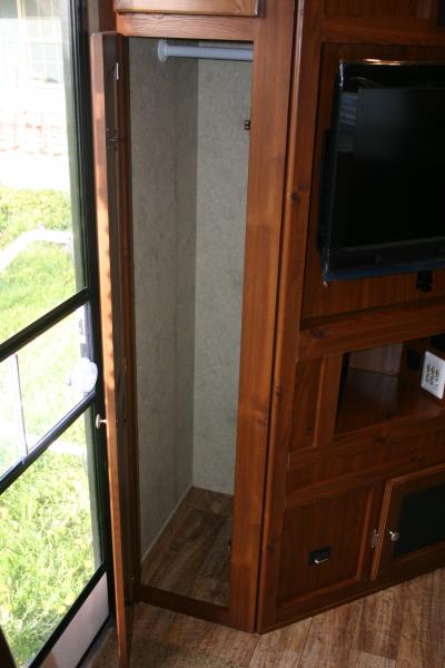 Coat Closet In Entertainment Center