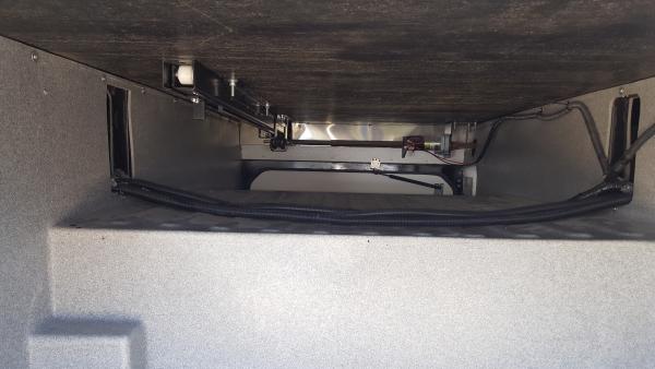 Compartment before shelf installation