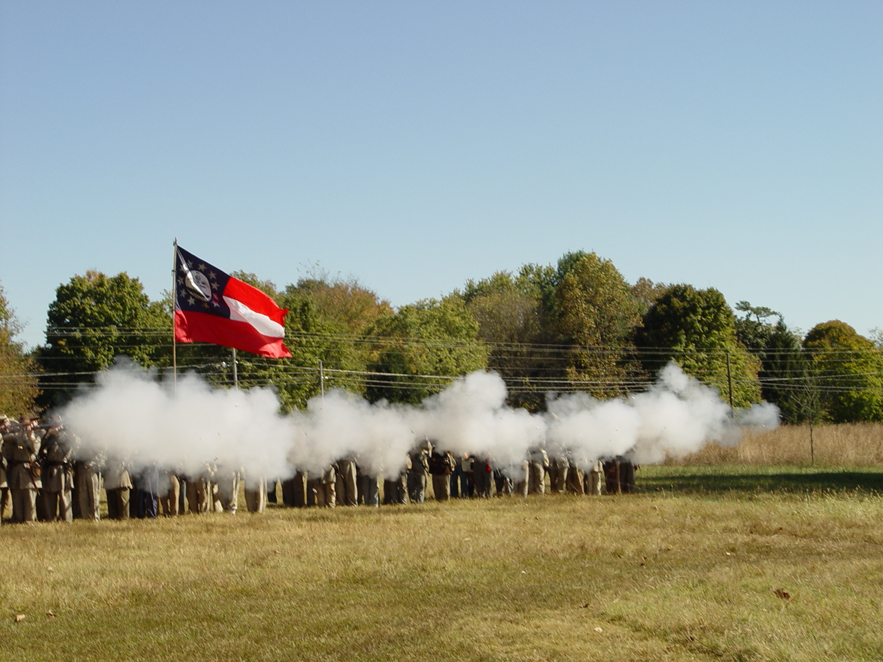 Confederate skirmish line at Stones River