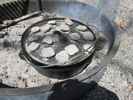 Cooking in camp - Cumberland Falls State park, Kentucky