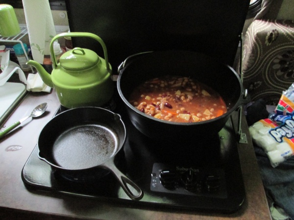 Cooking on a rainy day