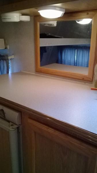 counter top and mirror