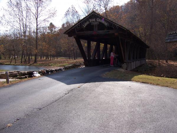 Covered bike trail Bridge