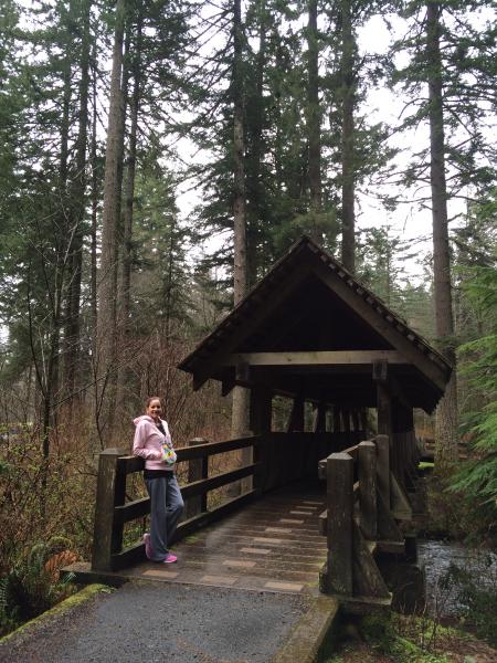 Covered footbridge - Silver Falls SP, OR