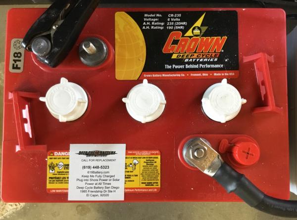 Crown CR235 Battery - 235 AH at 6 volts