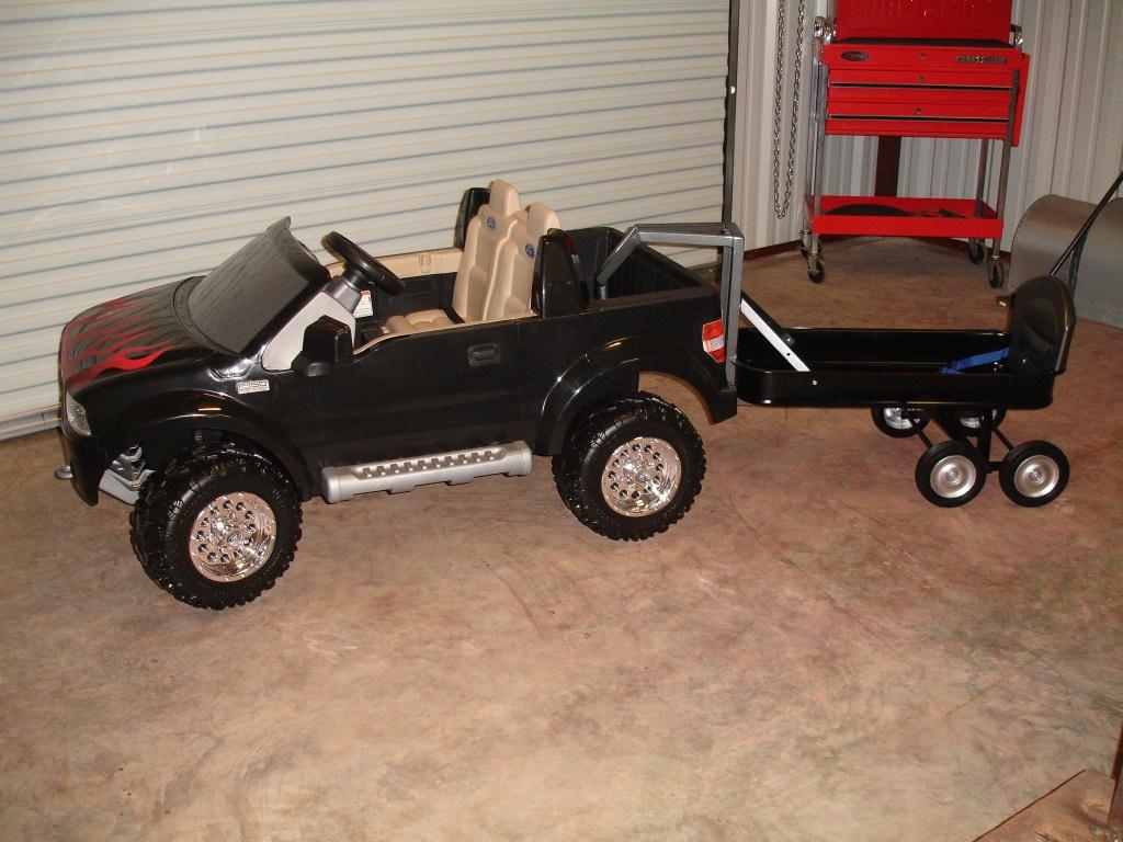 Custom Power Wheels with Gooseneck Trailer