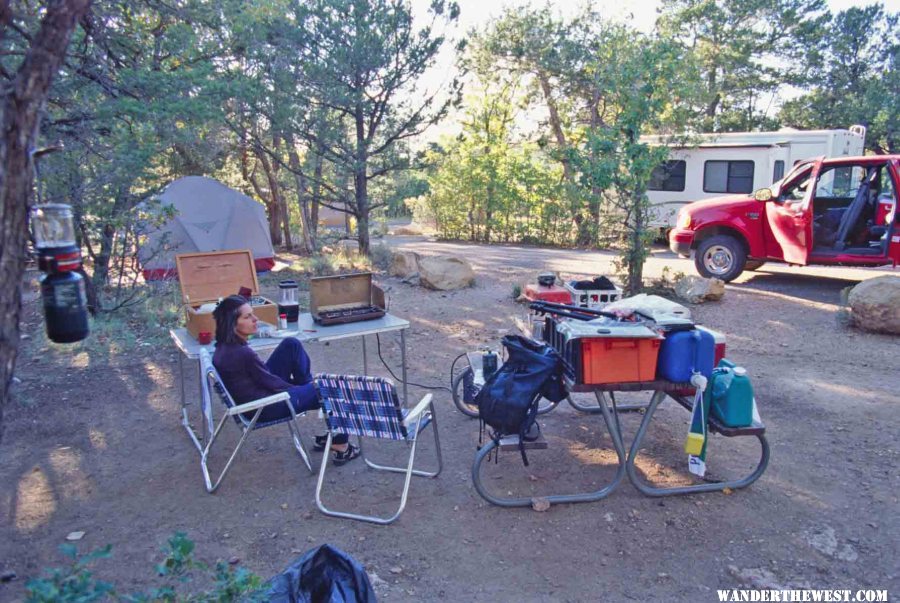 Dashka Relaxes after Hiking in and out of the Canyon in a Day