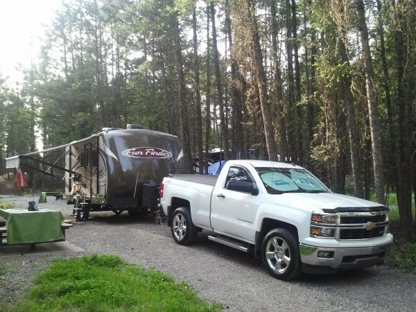 Day 2 Radium BC 2017, Redstreak Campground, 26 degrees and not a cloud to be found, 2 Days down 13 to go  :)