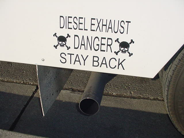 Decal Danger Diesel Exhaust