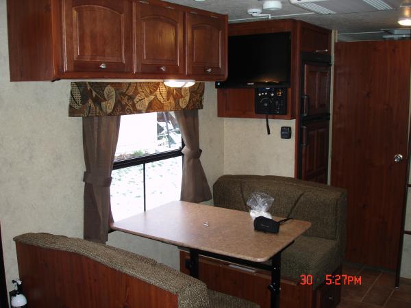 Dinette with entertainment center