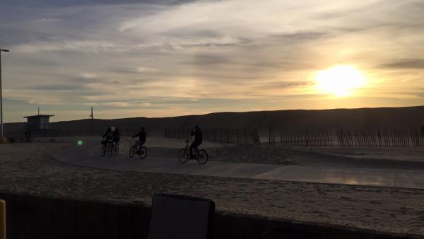 Dockweiler Beach just before Sunset