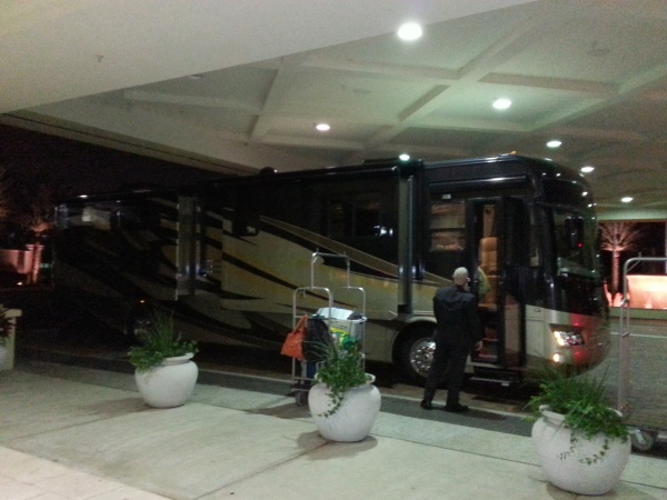 Don't see this everyday at the timeshare.  Unpacking at 12:30 in the morning the day the toad lost the transmission.  8 people came in behind us becau