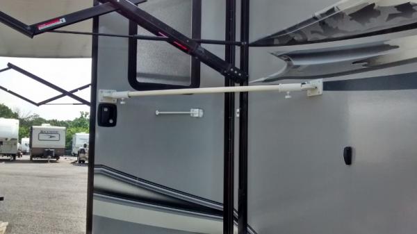 door brace for high wind situations