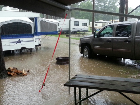 Downpour at Eby's Pines Campground 6/18/2014