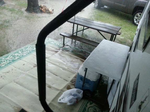 Downpour at Eby's Pines Campground 6/18/2014