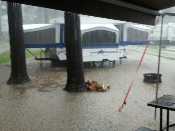 Downpour at Eby's Pines Campground 6/18/2014