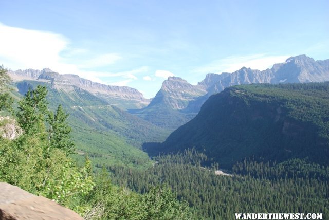 Driving to the sun road