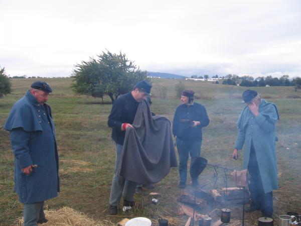 Drying out from a night of snow and rain. Cedar creek, Va. 2009