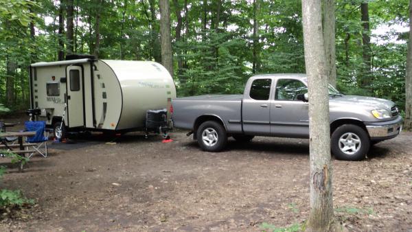 DSC02096 Toyota Tundra and Rockwood Mini Lite ETC 181 in SANDBANKS National Park Ontario Canada