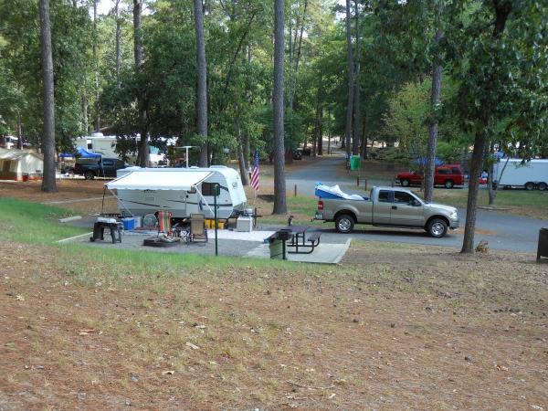 DSCN3739 A pic of our first trailer.  Kind of small but it served the purpose.  Now the owner of a 28ft 5th wheel.  A lot more space.