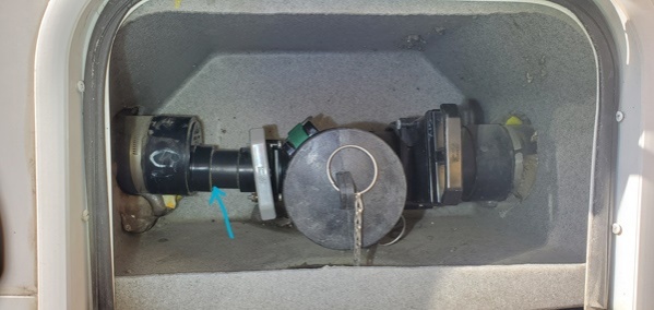 Dump Valve bay, FR Sunseeker 2400R leak