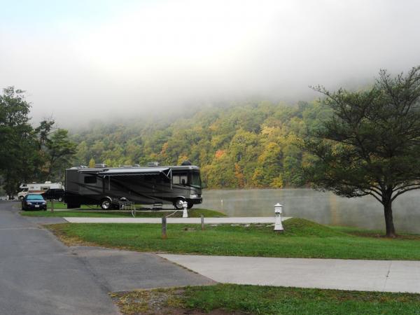 Early morning fog at the Lake