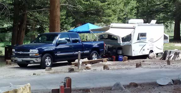 East Fork Rock Creek Campground. Eastern Sierra Nevada mountains. July 2014