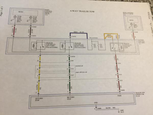 ELECTRICAL   FORD Towing circuit   3