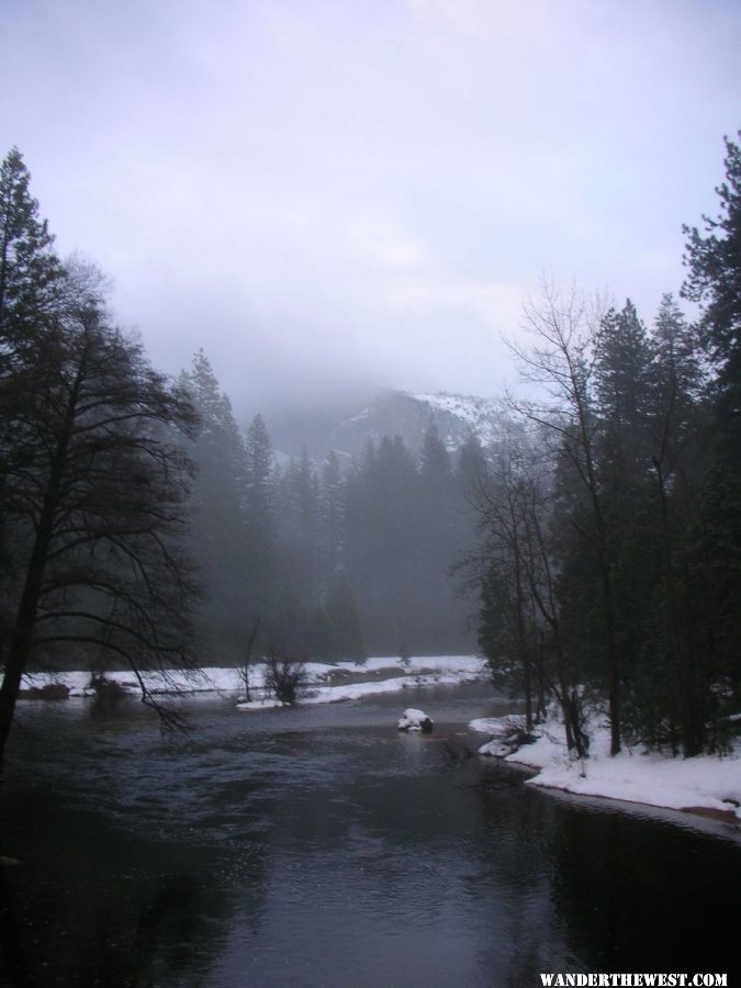 End of a winter's day in Yosemite