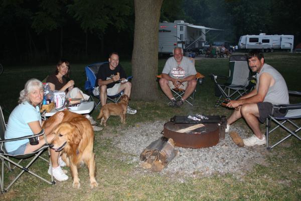 Enjoying fellowship with friends & family Potato Creek S.P. (June 2012)