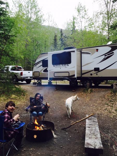 Enjoying the quiet. 1st trip. Eklutna Lake, AK