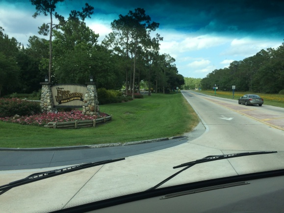 Entering into Campground to check in! Watch out for the deer while driving through to Fort Wilderness. They can be plenty.