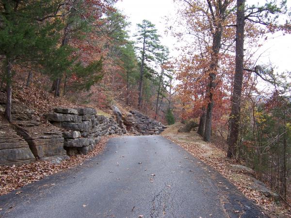 Entrance road off Hwy. 86 near Branson & Eureka Springs Arkansas.