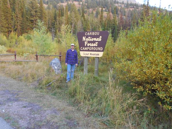 Entrance to Scout Mountain Campground south of Pocatello, ID. The campground is ~7000 feet in elevation.