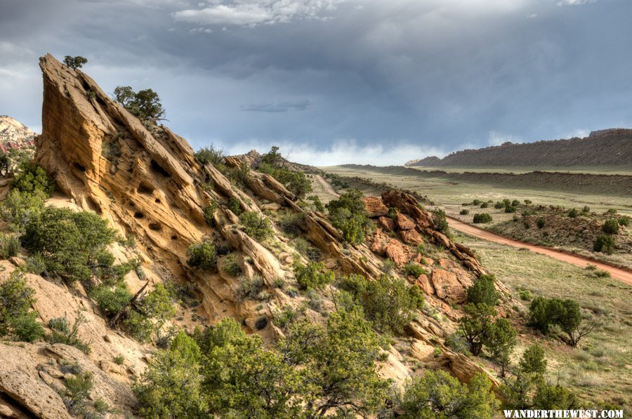 Eroded layers of the Waterpocket Fold