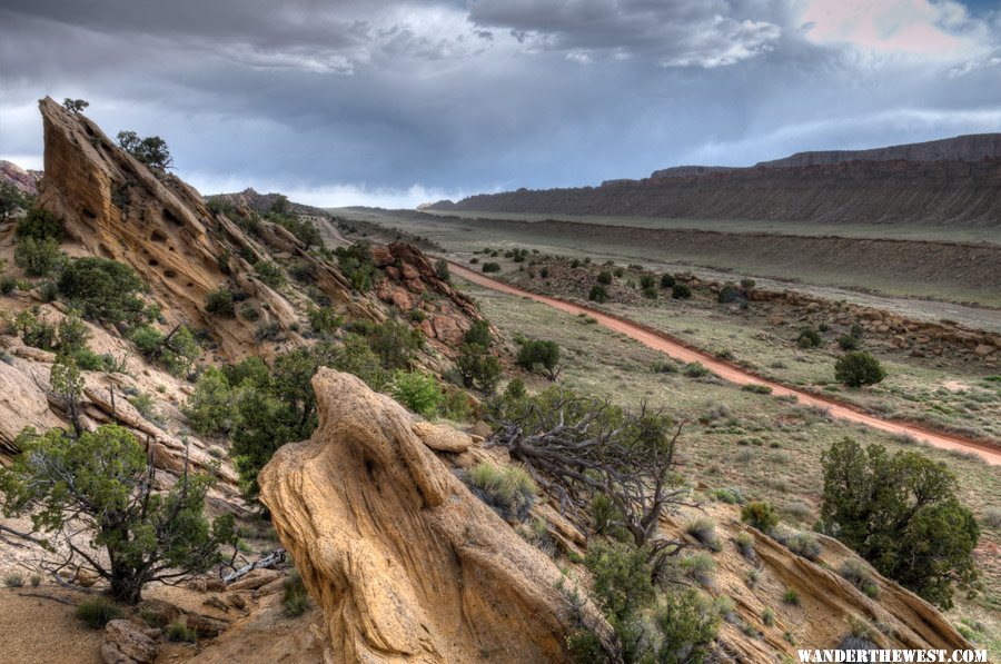 Eroded layers of the Waterpocket Fold