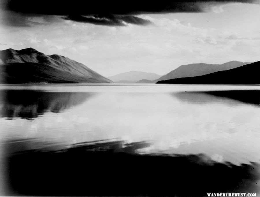 "Evening, McDonald Lake, Glacier National Park" by Ansel Adams, ca. 1933-1942