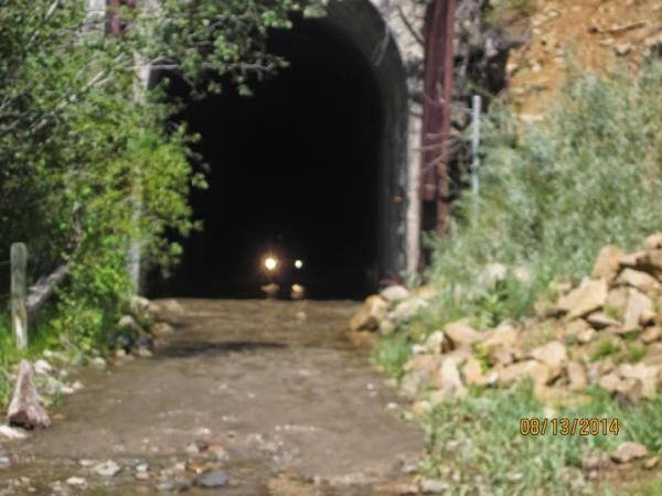 Exiting Wickes Tunnel in MT