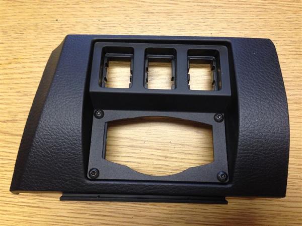 Factory integrated brake controller panel but with a panel installed to mount Tekonsha P-3 brake controller.  Available as shown from ESP Truck Access