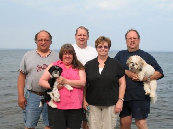 Family cottage crew @ Camp Aura, Mich.