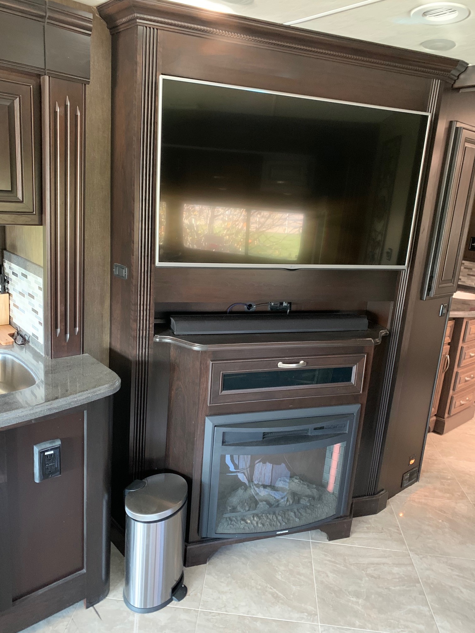 FIREPLACE AND ENTERTAINMENT CENTER