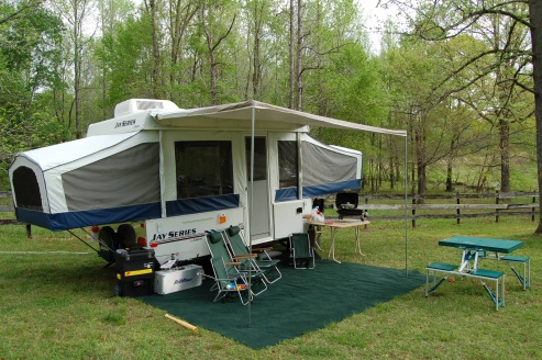 First Camper all set up