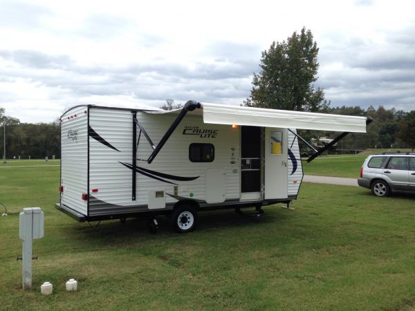 First night at Tom Johnson Campground in Marion, NC.