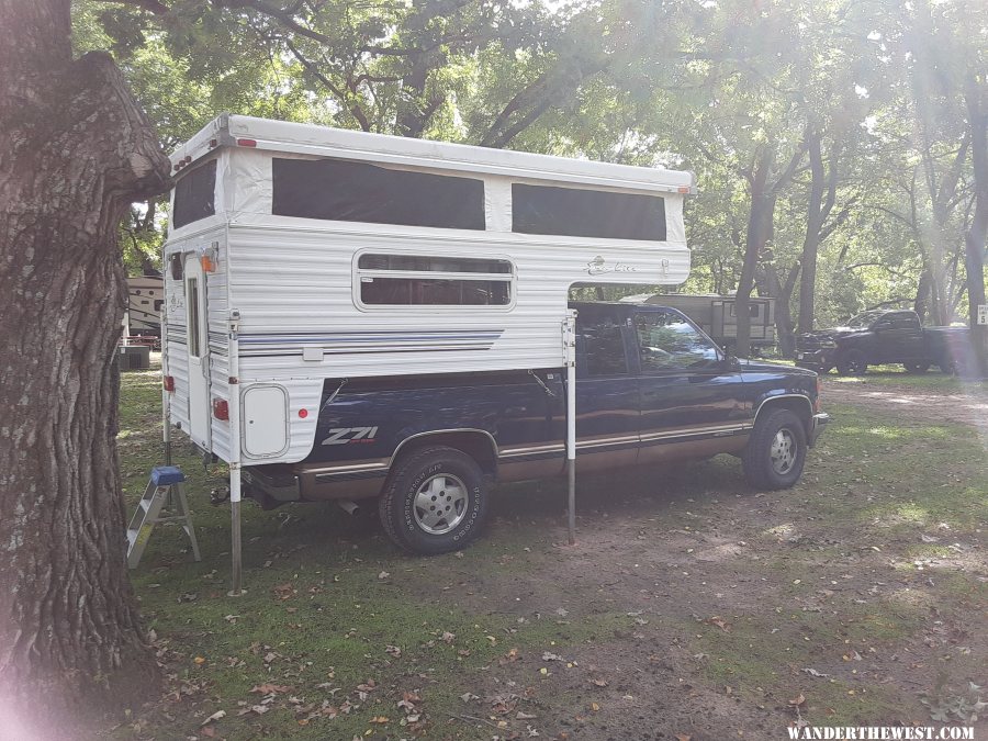 First night in the camper in Rockford IL.