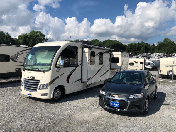 First Night Out - camping at the dealership