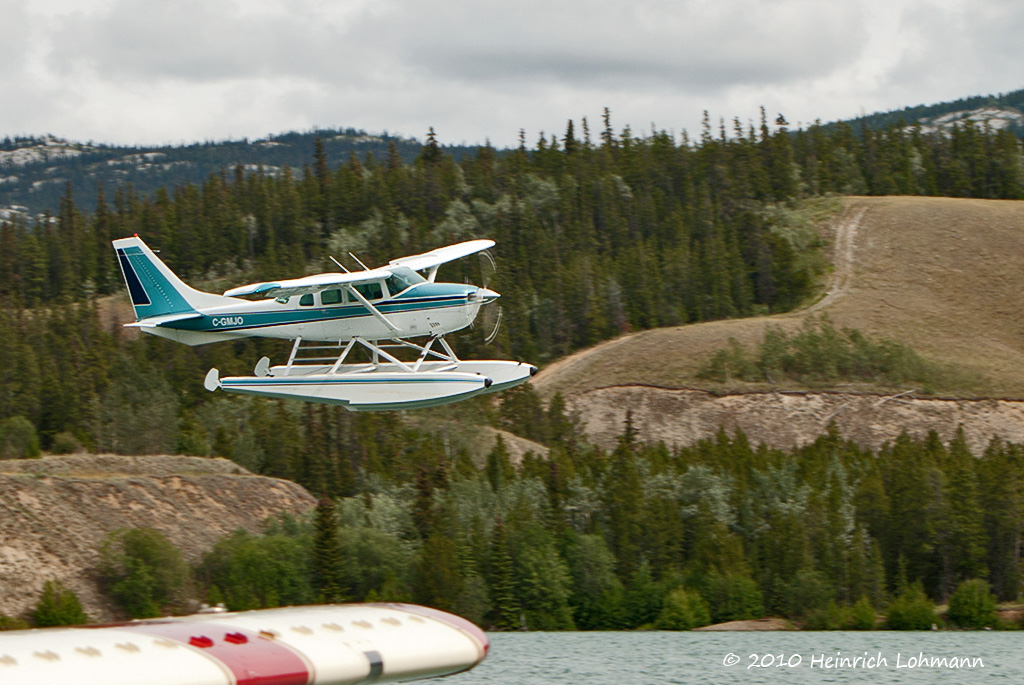 Floatplane on Schwatka Lake, Whitehorse, Yukon