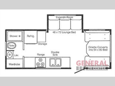 floor plan for 2005 Hi Lo M2405T