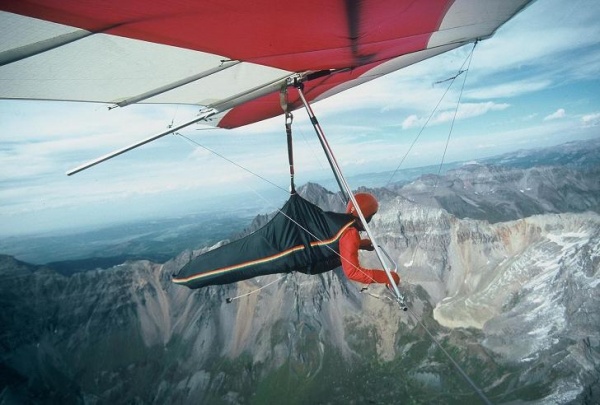 Flying along the Dallas Divide in the San Juans, Colorado